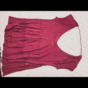 Free People Scoop Back Flowy Tunic